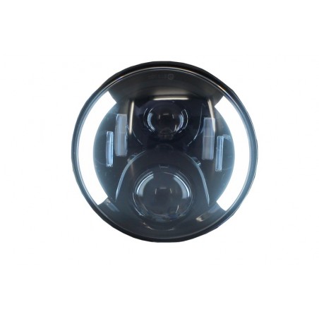 7 Inch CREE LED Headlights Jeep Wrangler JK Mercedes Benz G-Class W463 suitable for Land ROVER Defender Half Halo Black 7 Inch CREE LED Headlights Jeep Wrangler JK Mercedes Benz G-Class W463 suitable for Land ROVER Defender Half Halo Black