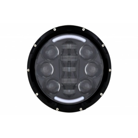 7 Inch CREE LED Headlights Angel Eye Amber Halo DRL Jeep Wrangler JK TJ LJ suitable for Land ROVER Defender Mercedes W463 Blac 7 Inch CREE LED Headlights Angel Eye Amber Halo DRL Jeep Wrangler JK TJ LJ suitable for Land ROVER Defender Mercedes W463 Blac