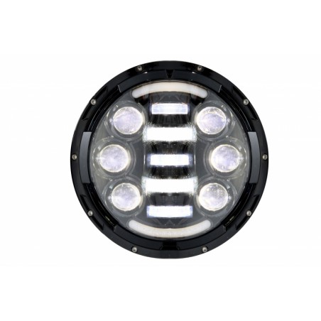 7 Inch CREE LED Headlights Angel Eye Amber Halo DRL Jeep Wrangler JK TJ LJ suitable for Land ROVER Defender Mercedes W463 Blac 7 Inch CREE LED Headlights Angel Eye Amber Halo DRL Jeep Wrangler JK TJ LJ suitable for Land ROVER Defender Mercedes W463 Blac
