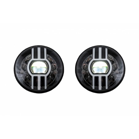 7 Inch CREE LED Headlights DRL suitable for Jeep Wrangler JK TJ LJ Defender Mercedes W463 Black 7 Inch CREE LED Headlights DRL suitable for Jeep Wrangler JK TJ LJ Defender Mercedes W463 Black