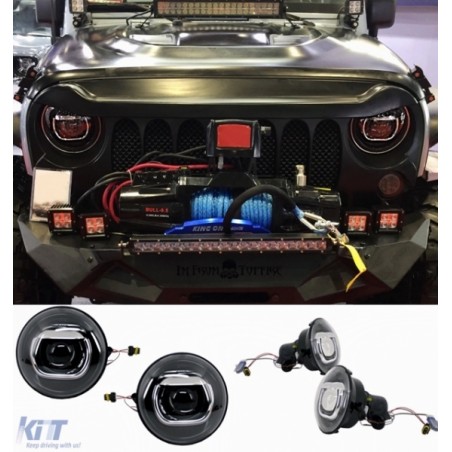 Suitable for JEEP Wrangler JK (2007-2017) HID Bi-Xenon Headlights