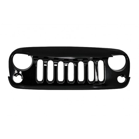 Central Grille Front Grille suitable for JEEP Wrangler / Rubicon JK (2007-2017) Angry Bird Design Piano Black Central Grille Front Grille suitable for JEEP Wrangler / Rubicon JK (2007-2017) Angry Bird Design Piano Black