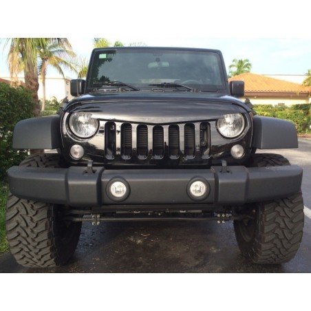 Central Grille Front Grille suitable for JEEP Wrangler / Rubicon JK (2007-2017) Angry Bird Design Piano Black Central Grille Front Grille suitable for JEEP Wrangler / Rubicon JK (2007-2017) Angry Bird Design Piano Black