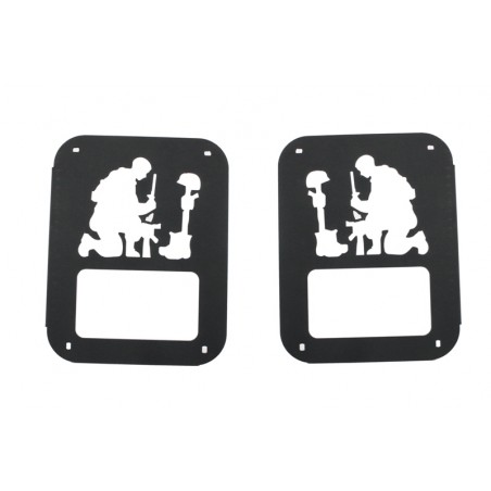 Tail Lamp Lighting Guard Cover Trim suitable for JEEP JK (2007-2017) Army Soldier Design Tail Lamp Lighting Guard Cover Trim suitable for JEEP JK (2007-2017) Army Soldier Design