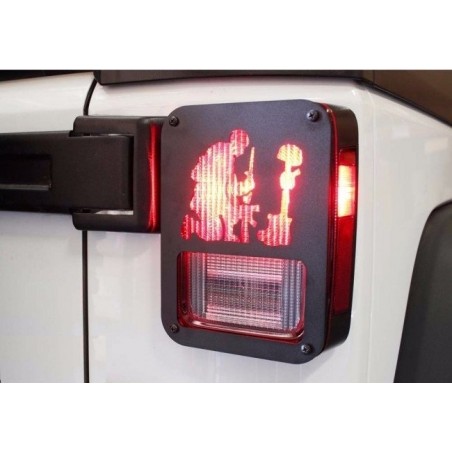 Tail Lamp Lighting Guard Cover Trim suitable for JEEP JK (2007-2017) Army Soldier Design Tail Lamp Lighting Guard Cover Trim suitable for JEEP JK (2007-2017) Army Soldier Design