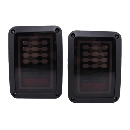 LED Taillights suitable for JEEP Wrangler JK 2007-2017 Smoke LED Taillights suitable for JEEP Wrangler JK 2007-2017 Smoke