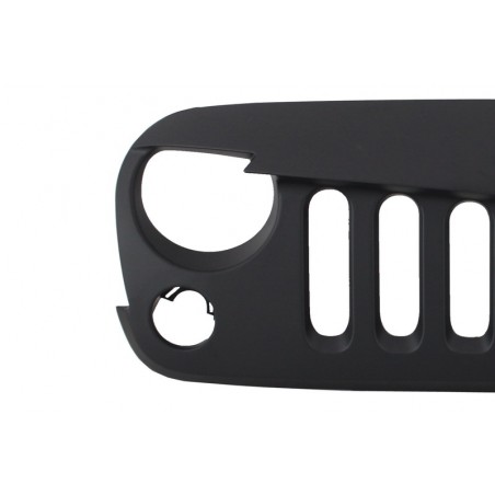 Central Front Grille suitable for JEEP Wrangler / Rubicon JK (2007-2017) Angry Bird Design New Style Matte Black