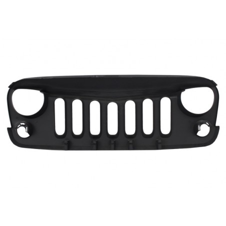 Central Front Grille suitable for JEEP Wrangler / Rubicon JK (2007-2017) Angry Bird Design New Style Matte Black