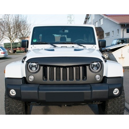 Central Front Grille suitable for JEEP Wrangler / Rubicon JK (2007-2017) Angry Bird Design New Style Matte Black