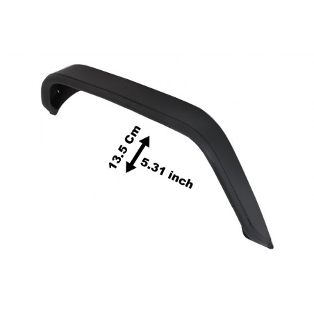 Rear Crusher Tube Flat Steel Fender Flares suitable for JEEP Wrangler / Rubicon JK (2007-2017) Rear Crusher Tube Flat Steel Fender Flares suitable for JEEP Wrangler / Rubicon JK (2007-2017)