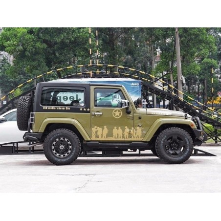 Running Boards Side Steps suitable for JEEP Wrangler / Rubicon JK (2007-2017) 2 Doors Retro Design Running Boards Side Steps suitable for JEEP Wrangler / Rubicon JK (2007-2017) 2 Doors Retro Design