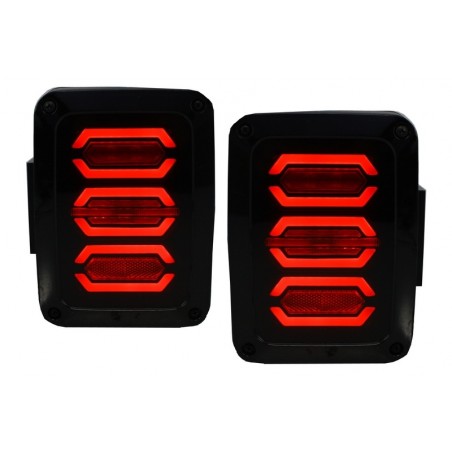 Taillights Full LED suitable for JEEP Wrangler JK (2007-2017) Smoke Taillights Full LED suitable for JEEP Wrangler JK (2007-2017) Smoke