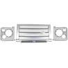 Central Grille & Headlights Covers Assembly suitable for Land ROVER Defender 90 110 (1990-2016) Silver SVX Design Central Grille & Headlights Covers Assembly suitable for Land ROVER Defender 90 110 (1990-2016) Silver SVX Design