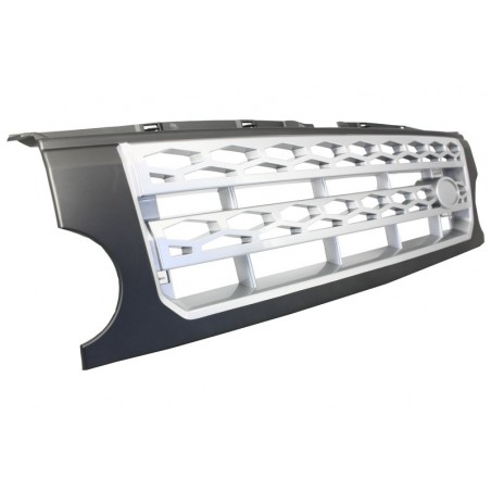 Central Grille  suitable for Land ROVER Range ROVER Discovery III (2004-2009) Autobiography Design Grey Silver