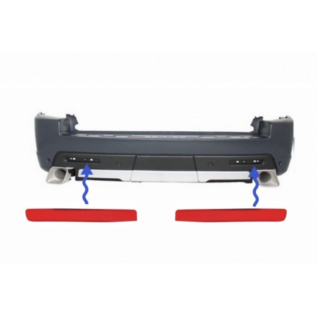 Rear Bumper Reflectors suitable for Range Rover Sport L320 Facelift (2010-2013) Land Rover Discovery 3 & 4 Rear Bumper Reflectors suitable for Range Rover Sport L320 Facelift (2010-2013) Land Rover Discovery 3 & 4