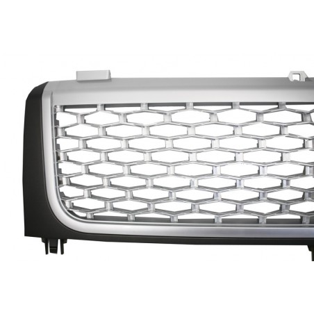 Central Grille suitable for Land ROVER Range ROVER Vogue III (L322) (2002-2005) Grey-Silver Autobiography Supercharged Edition Central Grille suitable for Land ROVER Range ROVER Vogue III (L322) (2002-2005) Grey-Silver Autobiography Supercharged Edition