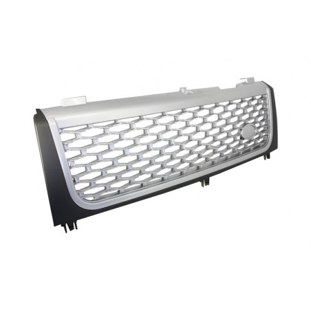Central Grille suitable for Land ROVER Range ROVER Vogue III (L322) (2002-2005) Grey-Silver Autobiography Supercharged Edition Central Grille suitable for Land ROVER Range ROVER Vogue III (L322) (2002-2005) Grey-Silver Autobiography Supercharged Edition