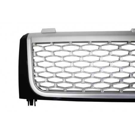 Central Grille suitable for Land ROVER Range ROVER Vogue III (L322) (2002-2005) Black-Silver Autobiography Supercharged Edition Central Grille suitable for Land ROVER Range ROVER Vogue III (L322) (2002-2005) Black-Silver Autobiography Supercharged Edition