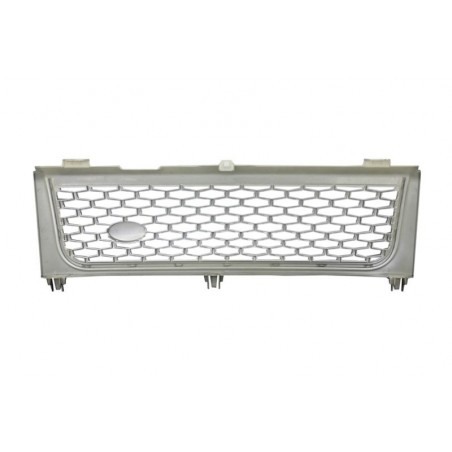 Central Grille suitable for Land ROVER Range ROVER Vogue III (L322) (2002-2005) Black-Silver Autobiography Supercharged Edition Central Grille suitable for Land ROVER Range ROVER Vogue III (L322) (2002-2005) Black-Silver Autobiography Supercharged Edition