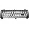 Central Grille suitable for Land ROVER Range ROVER Vogue III (L322) (2002-2005) Piano Black & Silver Autobiography Supercharged Central Grille suitable for Land ROVER Range ROVER Vogue III (L322) (2002-2005) Piano Black & Silver Autobiography Supercharged
