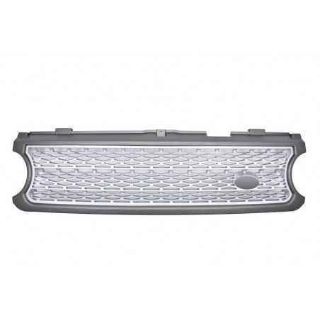 Central Grille suitable for Land ROVER Range ROVER Vogue III (L322) (2006-2009) Silver Autobiography Supercharged Edition Central Grille suitable for Land ROVER Range ROVER Vogue III (L322) (2006-2009) Silver Autobiography Supercharged Edition