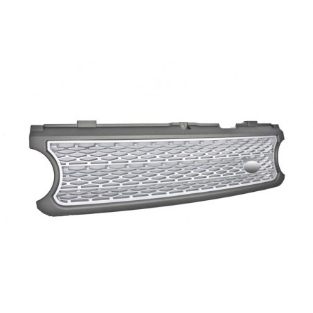 Central Grille suitable for Land ROVER Range ROVER Vogue III (L322) (2006-2009) Silver Autobiography Supercharged Edition Central Grille suitable for Land ROVER Range ROVER Vogue III (L322) (2006-2009) Silver Autobiography Supercharged Edition