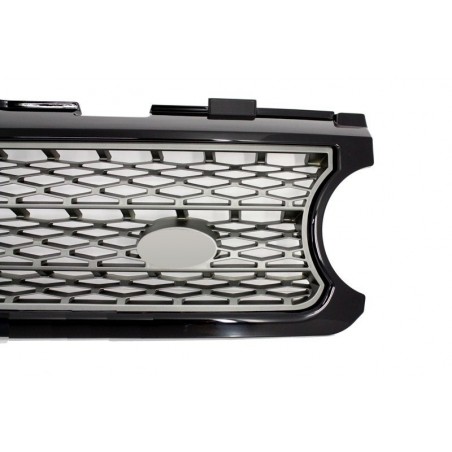 Central Grille suitable for Land ROVER Range ROVER Vogue III (L322) (2006-2009) Black Grey Autobiography Supercharged Edition Central Grille suitable for Land ROVER Range ROVER Vogue III (L322) (2006-2009) Black Grey Autobiography Supercharged Edition
