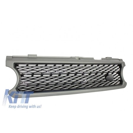 Central Grille suitable for Land ROVER Range ROVER Vogue III (L322) (2006-2009) Grey Black Autobiography Supercharged Edition Central Grille suitable for Land ROVER Range ROVER Vogue III (L322) (2006-2009) Grey Black Autobiography Supercharged Edition