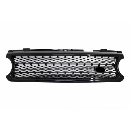 Central Grille suitable for Land ROVER Range ROVER Vogue III (L322) (2006-2009) All Black Autobiography Supercharged Edition Central Grille suitable for Land ROVER Range ROVER Vogue III (L322) (2006-2009) All Black Autobiography Supercharged Edition