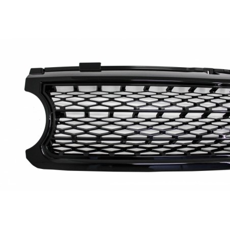 Central Grille suitable for Land ROVER Range ROVER Vogue III (L322) (2006-2009) All Black Autobiography Supercharged Edition Central Grille suitable for Land ROVER Range ROVER Vogue III (L322) (2006-2009) All Black Autobiography Supercharged Edition