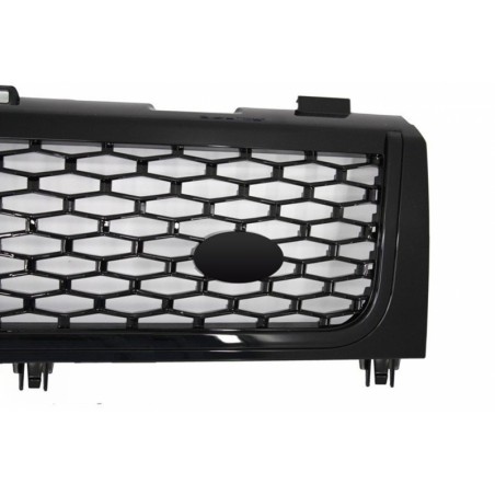 Central Grille suitable for Land ROVER Range ROVER Vogue III (L322) (2002-2005) All Black Autobiography Supercharged Edition Central Grille suitable for Land ROVER Range ROVER Vogue III (L322) (2002-2005) All Black Autobiography Supercharged Edition