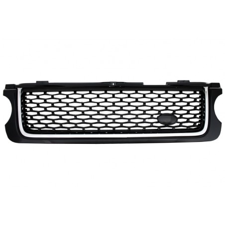 Central Grille suitable for Land ROVER Range ROVER Vogue III (L322) (2010-2012) All Black Autobiography Supercharged Edition Central Grille suitable for Land ROVER Range ROVER Vogue III (L322) (2010-2012) All Black Autobiography Supercharged Edition
