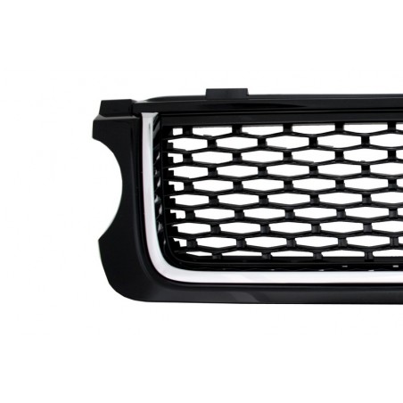 Central Grille suitable for Land ROVER Range ROVER Vogue III (L322) (2010-2012) All Black Autobiography Supercharged Edition Central Grille suitable for Land ROVER Range ROVER Vogue III (L322) (2010-2012) All Black Autobiography Supercharged Edition