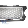 Central Grille suitable for Land ROVER Range ROVER Vogue III (L322) (2010-2012) Grey Silver Autobiography Supercharged Edition Central Grille suitable for Land ROVER Range ROVER Vogue III (L322) (2010-2012) Grey Silver Autobiography Supercharged Edition