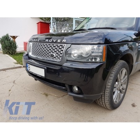 Central Grille suitable for Land ROVER Range ROVER Vogue III (L322) (2010-2012) Grey Silver Autobiography Supercharged Edition Central Grille suitable for Land ROVER Range ROVER Vogue III (L322) (2010-2012) Grey Silver Autobiography Supercharged Edition