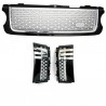 Central Grille and Side Vents Assembly suitable for Land ROVER Range ROVER Vogue (L322) (2010-2012) Autobiography Look Black Ed Central Grille and Side Vents Assembly suitable for Land ROVER Range ROVER Vogue (L322) (2010-2012) Autobiography Look Black Ed