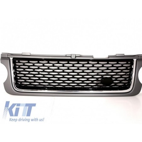 Central Grille suitable for Land ROVER Range ROVER Vogue III (L322) (2010-2012) Grey Black Autobiography Supercharged Edition Central Grille suitable for Land ROVER Range ROVER Vogue III (L322) (2010-2012) Grey Black Autobiography Supercharged Edition