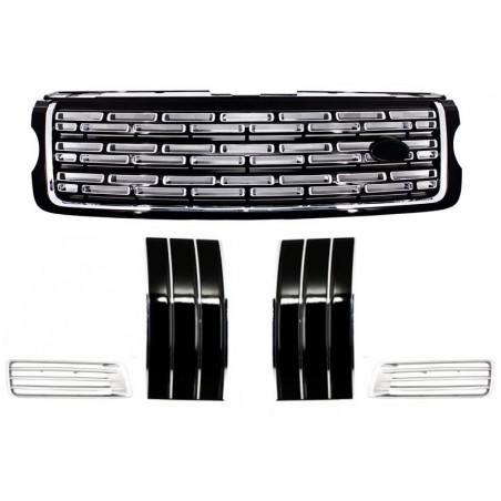 suitable for Range ROVER Vogue L405 (2013-up) Autobiography Pack - Central Grille, Side Vents and Air Ducts Assembly Black Editi suitable for Range ROVER Vogue L405 (2013-up) Autobiography Pack - Central Grille, Side Vents and Air Ducts Assembly Black Editi