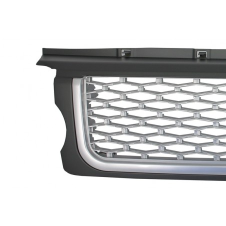 Central Grille and Side Vents Assembly suitable for Land ROVER Range ROVER Sport (2005-2008) L320 Autobiography Look Silver Edi Central Grille and Side Vents Assembly suitable for Land ROVER Range ROVER Sport (2005-2008) L320 Autobiography Look Silver Edi