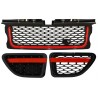 Central Grille and Side Vents Assembly suitable for Land ROVER Range ROVER Sport (2005-2008) L320 Autobiography Look Black Red E Central Grille and Side Vents Assembly suitable for Land ROVER Range ROVER Sport (2005-2008) L320 Autobiography Look Black Red E