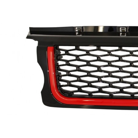 Central Grille and Side Vents Assembly suitable for Land ROVER Range ROVER Sport (2005-2008) L320 Autobiography Look Black Red E Central Grille and Side Vents Assembly suitable for Land ROVER Range ROVER Sport (2005-2008) L320 Autobiography Look Black Red E
