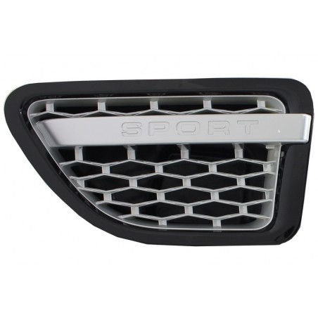 Central Grille and Side Vents Assembly suitable for Land ROVER Range ROVER Sport (2005-2008) L320 Autobiography Look Black Silve Central Grille and Side Vents Assembly suitable for Land ROVER Range ROVER Sport (2005-2008) L320 Autobiography Look Black Silve