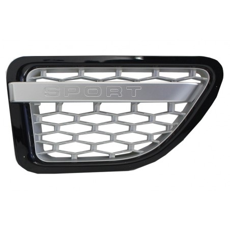 Central Grille and Side Vents Assembly suitable for Land ROVER Range ROVER Sport (2005-2008) L320 Autobiography Look Black Silve Central Grille and Side Vents Assembly suitable for Land ROVER Range ROVER Sport (2005-2008) L320 Autobiography Look Black Silve