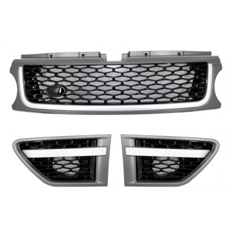 Central Grille and Side Vents Assembly suitable for Land ROVER Range ROVER Sport Facelift (2009-2013) L320 Autobiography Look P Central Grille and Side Vents Assembly suitable for Land ROVER Range ROVER Sport Facelift (2009-2013) L320 Autobiography Look P