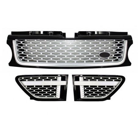 Central Grille and Side Vents Assembly suitable for Land ROVER Range ROVER Sport Facelift (2009-2013) L320 Autobiography Look B Central Grille and Side Vents Assembly suitable for Land ROVER Range ROVER Sport Facelift (2009-2013) L320 Autobiography Look B