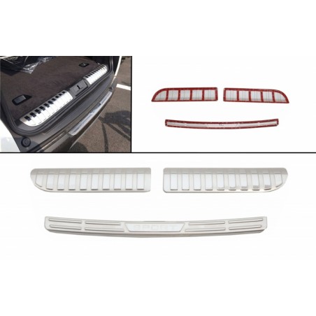 Rear Bumper Protector Sill Plate Foot Plate Aluminum Cover suitable for Range ROVER Sport L494 (L494) (2014-up) Rear Bumper Protector Sill Plate Foot Plate Aluminum Cover suitable for Range ROVER Sport L494 (L494) (2014-up)