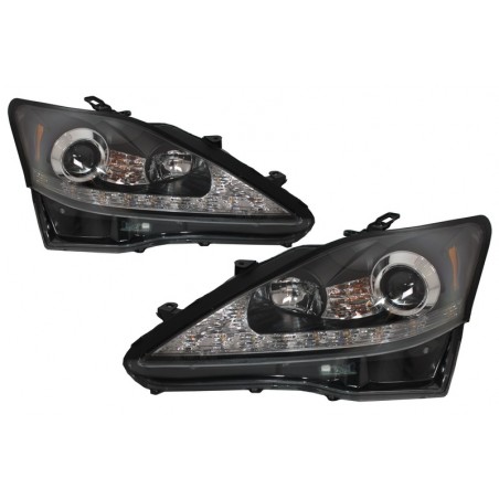 Suitable for LEXUS IS XE20 (2006-2013) LED DRL Headlights Dynamic Turn Light Signal Black Edition Suitable for LEXUS IS XE20 (2006-2013) LED DRL Headlights Dynamic Turn Light Signal Black Edition