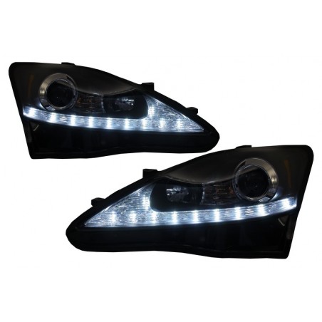 Suitable for LEXUS IS XE20 (2006-2013) LED DRL Headlights Dynamic Turn Light Signal Black Edition Suitable for LEXUS IS XE20 (2006-2013) LED DRL Headlights Dynamic Turn Light Signal Black Edition