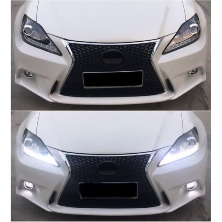 Suitable for LEXUS IS XE20 (2006-2013) LED DRL Headlights Dynamic Turn Light Signal Black Edition Suitable for LEXUS IS XE20 (2006-2013) LED DRL Headlights Dynamic Turn Light Signal Black Edition
