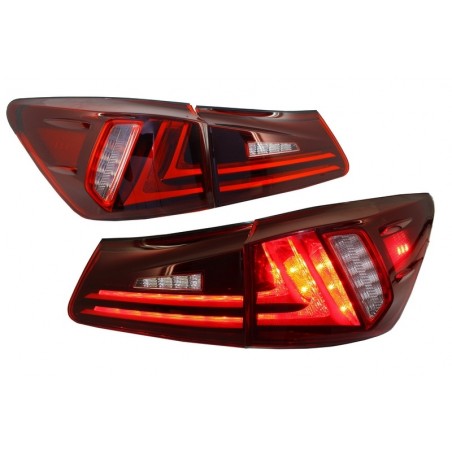 Taillights Full LED suitable for LEXUS IS XE20 (2006-2012) Light Bar Facelift New XE30 Red Clear Taillights Full LED suitable for LEXUS IS XE20 (2006-2012) Light Bar Facelift New XE30 Red Clear